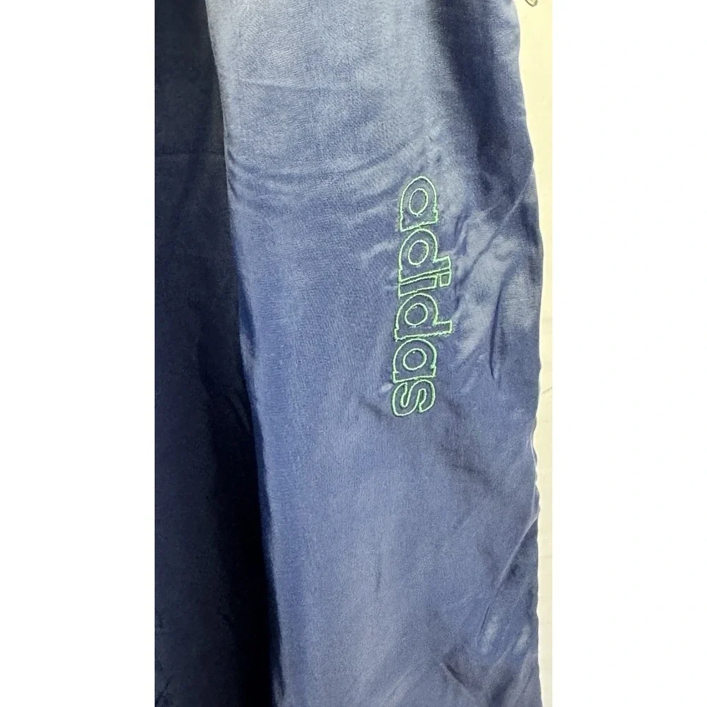 Adidas‎ Windbreaker Pants Navy Zip Ankle Lined Track Jogger Mens L